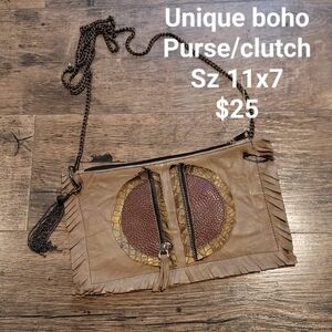 Unique Boho style crossbody purse